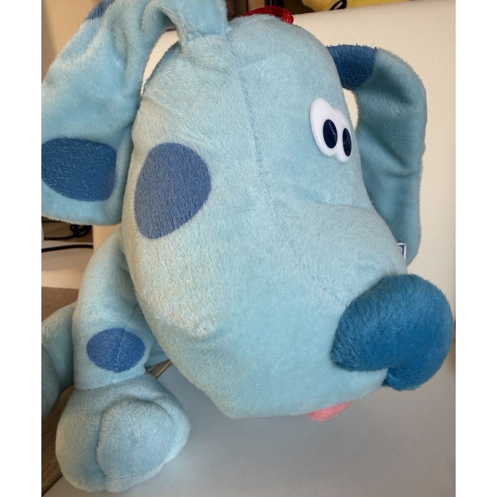 Vintage 2000s Blues Clues Blue Plush 2002 Nanco 9.5 Inch Nickelodeon Toy - Picture 3 of 9